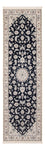 Biegacz Dywan perski - Nain - Premium - 253 x 81 cm - ciemnoniebieski
