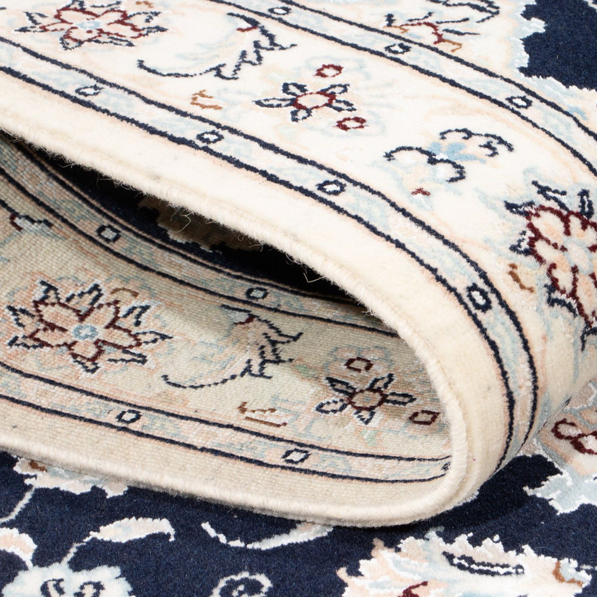 Biegacz Dywan perski - Nain - Premium - 253 x 81 cm - ciemnoniebieski