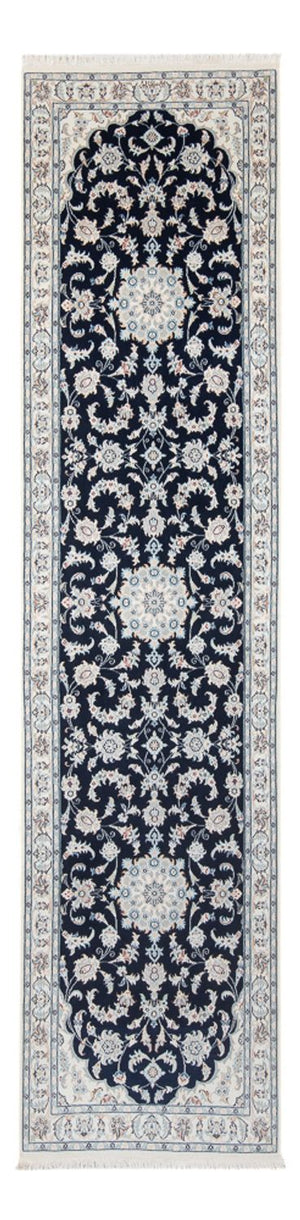 Biegacz Dywan perski - Nain - Premium - 306 x 81 cm - ciemnoniebieski