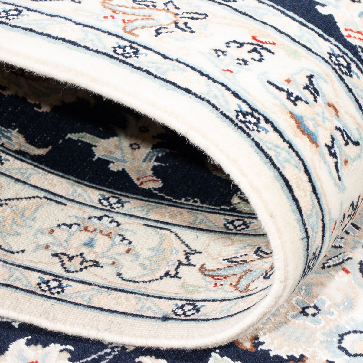 Biegacz Dywan perski - Nain - Premium - 306 x 81 cm - ciemnoniebieski