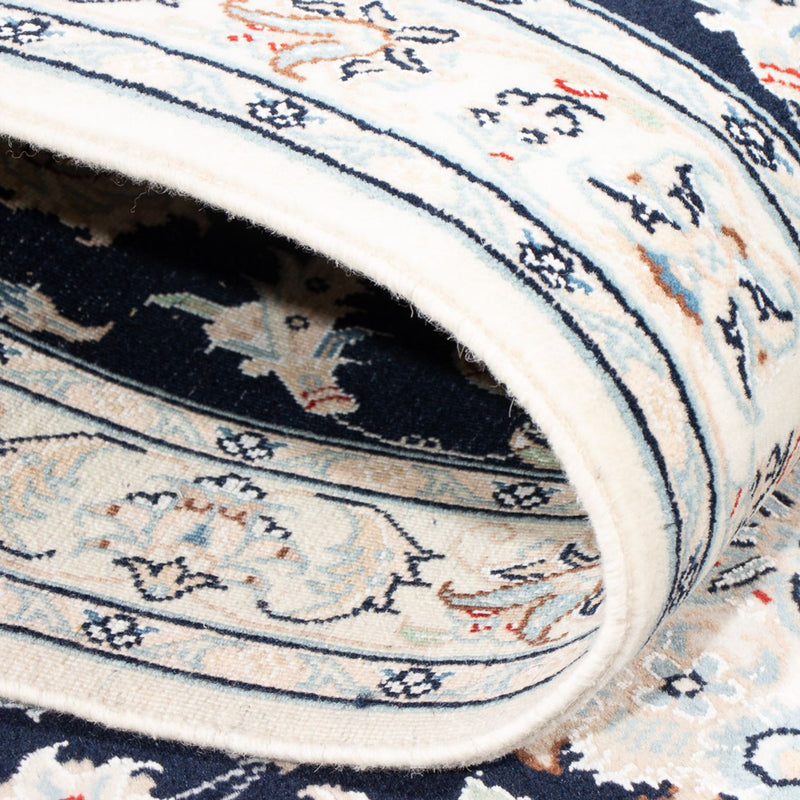 Biegacz Dywan perski - Nain - Premium - 306 x 81 cm - ciemnoniebieski