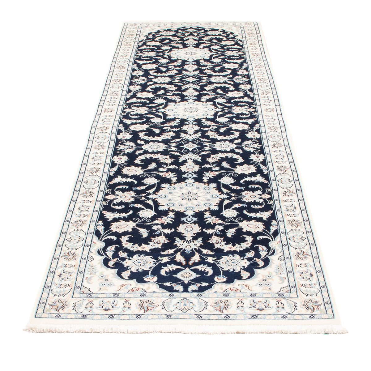 Biegacz Dywan perski - Nain - Premium - 306 x 81 cm - ciemnoniebieski