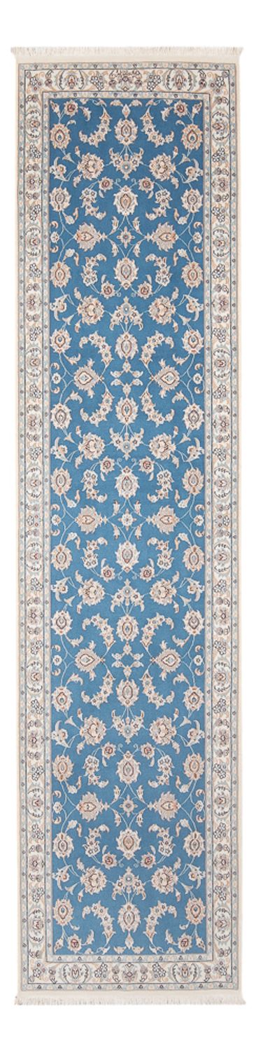 Biegacz Dywan perski - Nain - Premium - 298 x 80 cm - niebieski