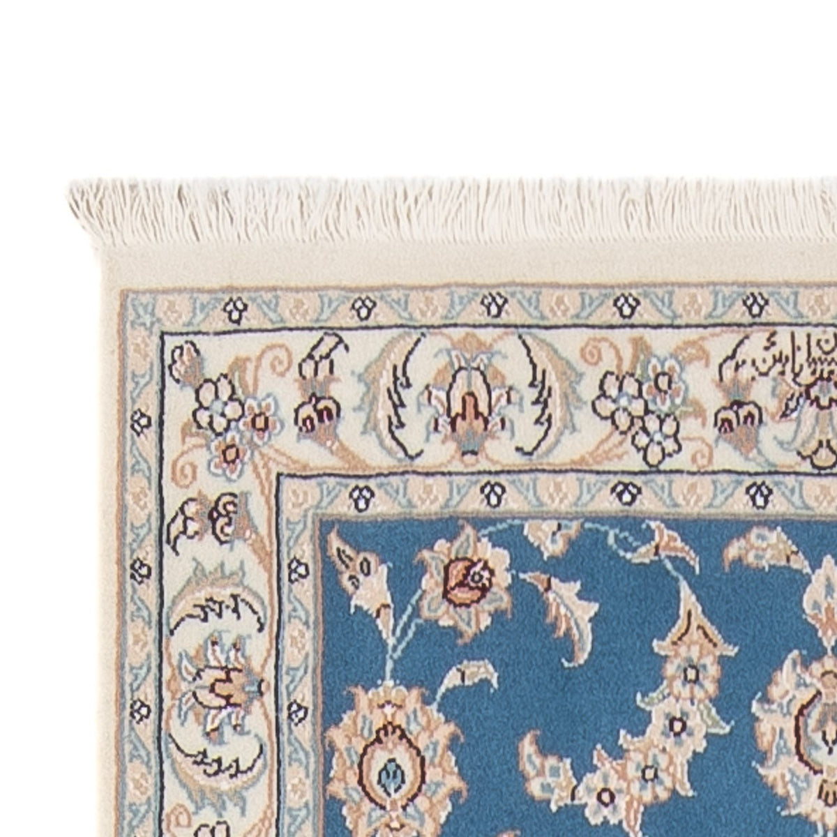 Biegacz Dywan perski - Nain - Premium - 298 x 80 cm - niebieski