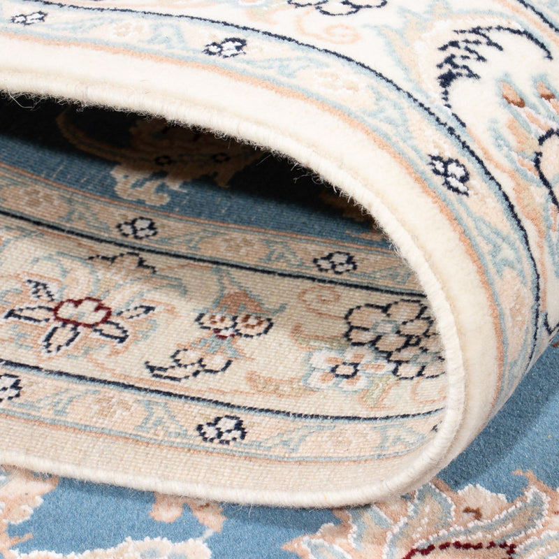 Biegacz Dywan perski - Nain - Premium - 298 x 80 cm - niebieski