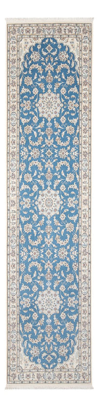 Biegacz Dywan perski - Nain - Premium - 300 x 80 cm - niebieski