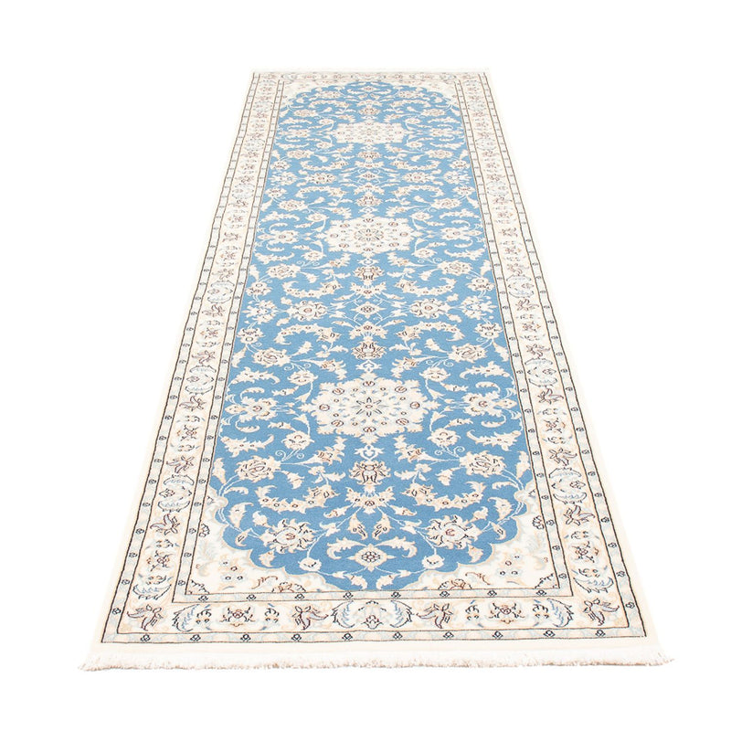 Biegacz Dywan perski - Nain - Premium - 300 x 80 cm - niebieski