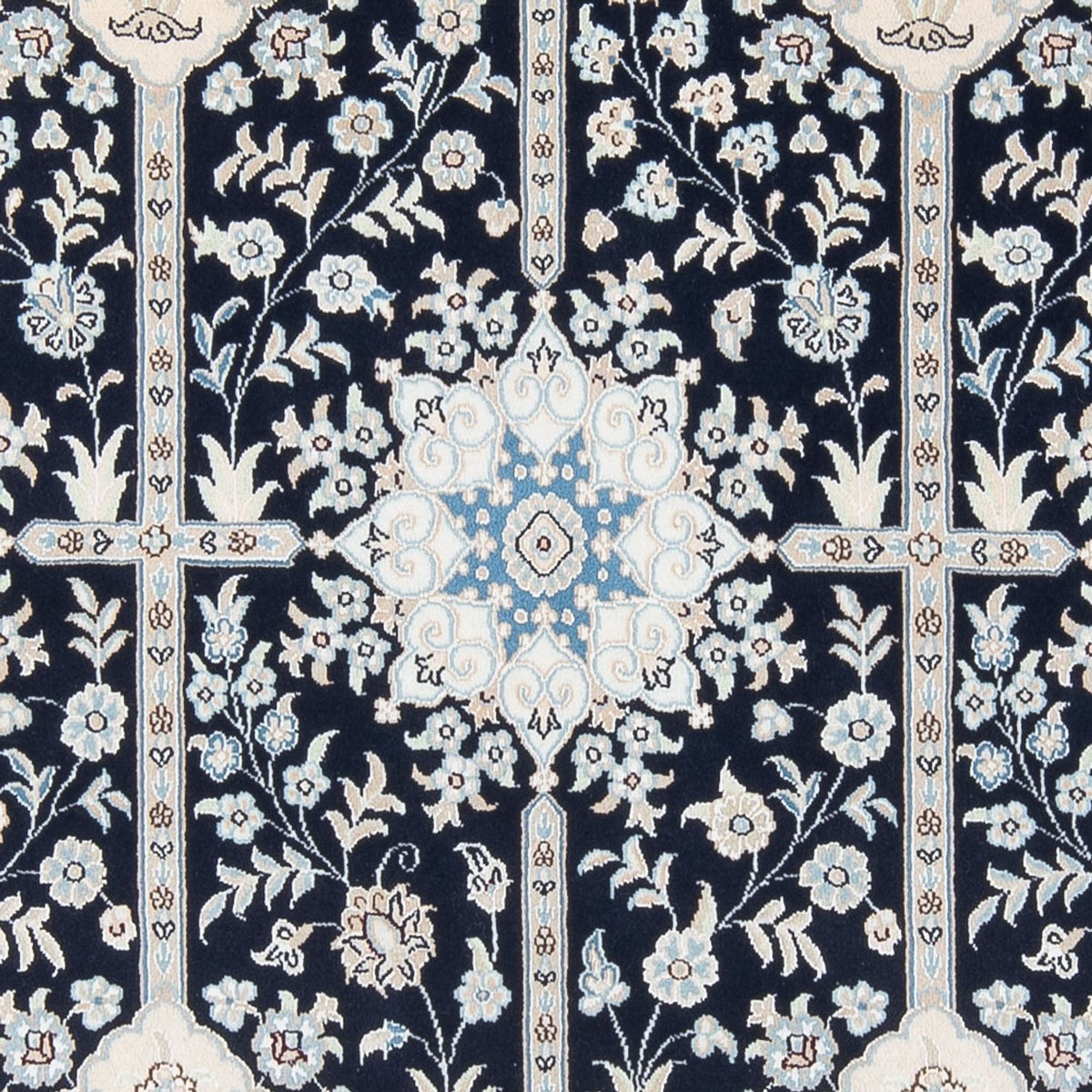 Dywan perski - Nain - Premium - 205 x 150 cm - ciemnoniebieski