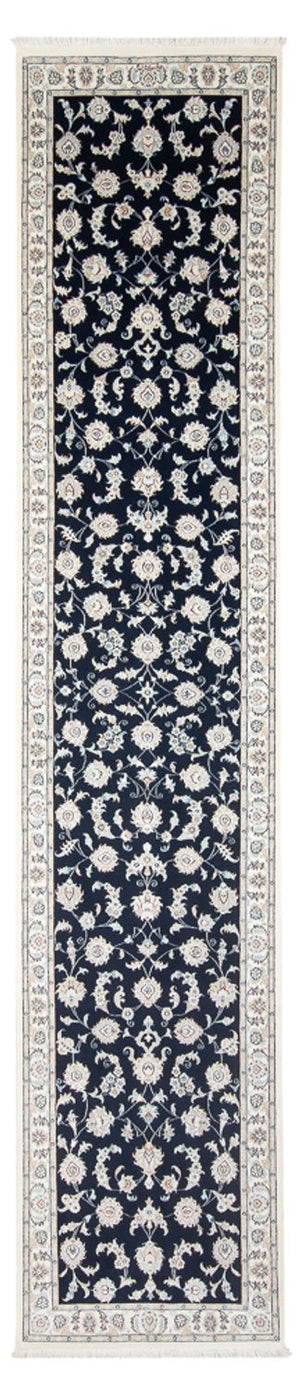 Biegacz Dywan perski - Nain - Premium - 394 x 92 cm - ciemnoniebieski
