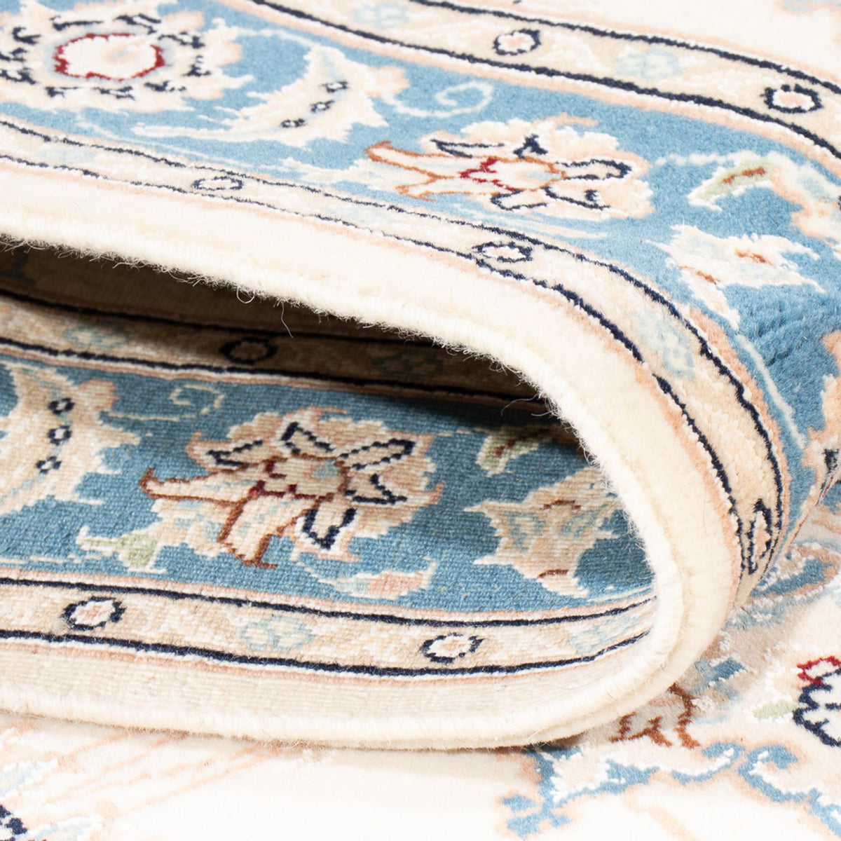 Biegacz Dywan perski - Nain - Premium - 296 x 90 cm - kremowy