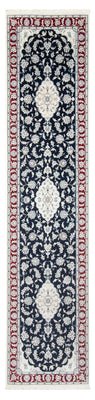 Biegacz Dywan perski - Nain - Premium - 347 x 87 cm - ciemnoniebieski