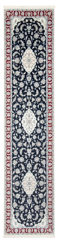 Biegacz Dywan perski - Nain - Premium - 347 x 87 cm - ciemnoniebieski