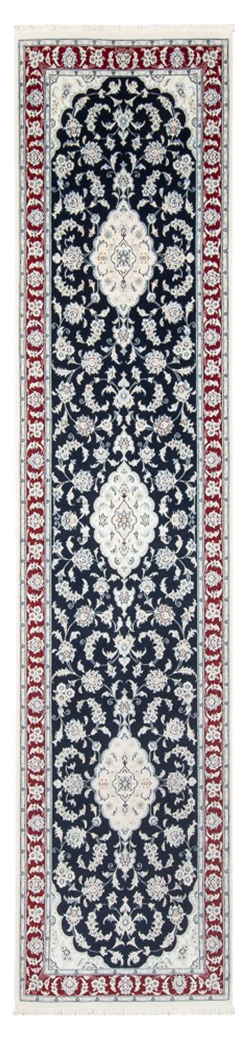 Biegacz Dywan perski - Nain - Premium - 347 x 87 cm - ciemnoniebieski