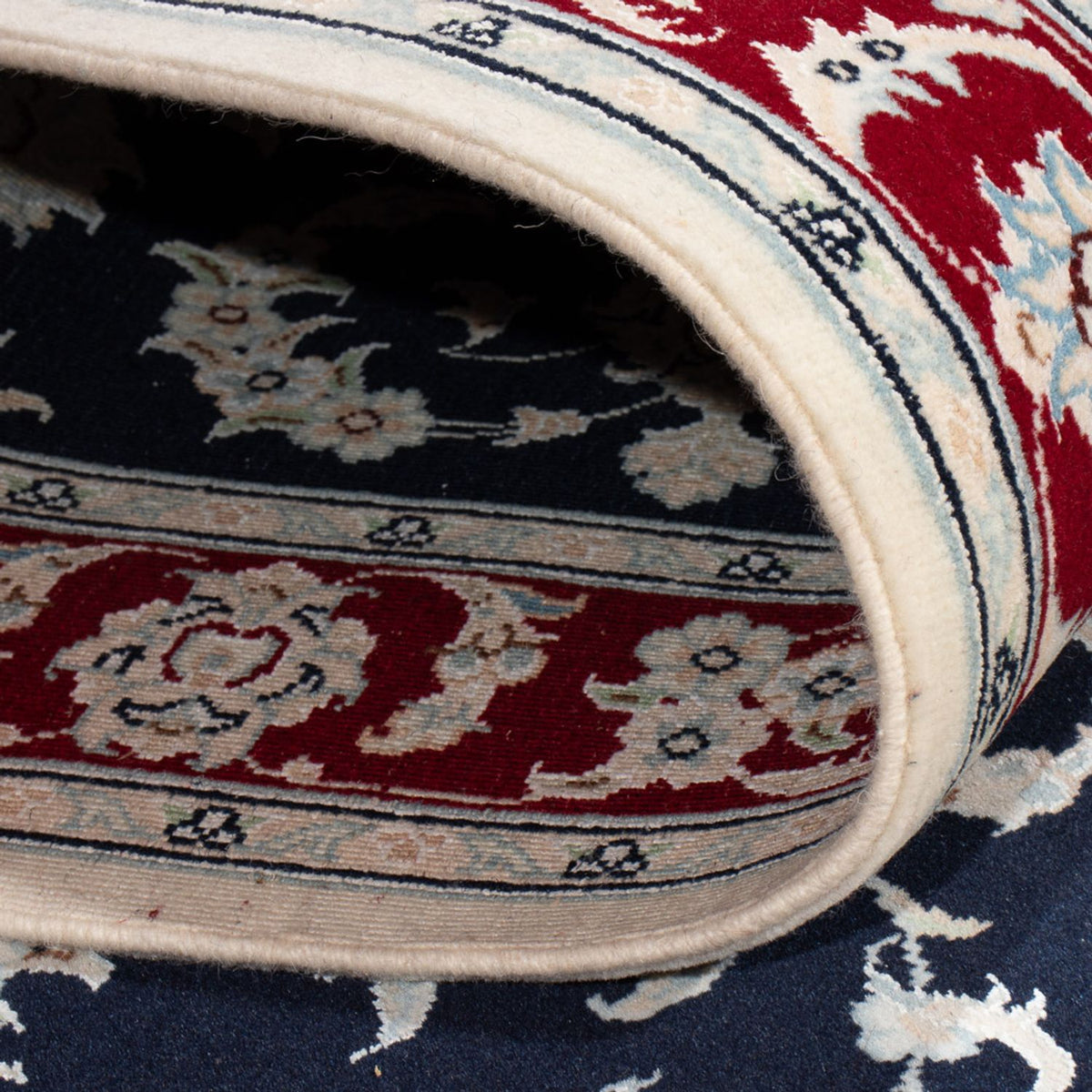 Biegacz Dywan perski - Nain - Premium - 347 x 87 cm - ciemnoniebieski