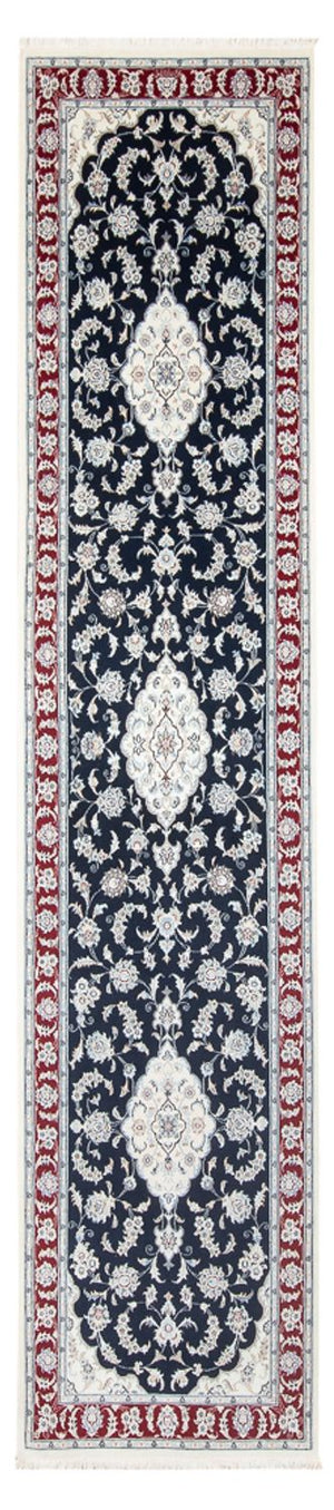 Biegacz Dywan perski - Nain - Premium - 353 x 85 cm - ciemnoniebieski
