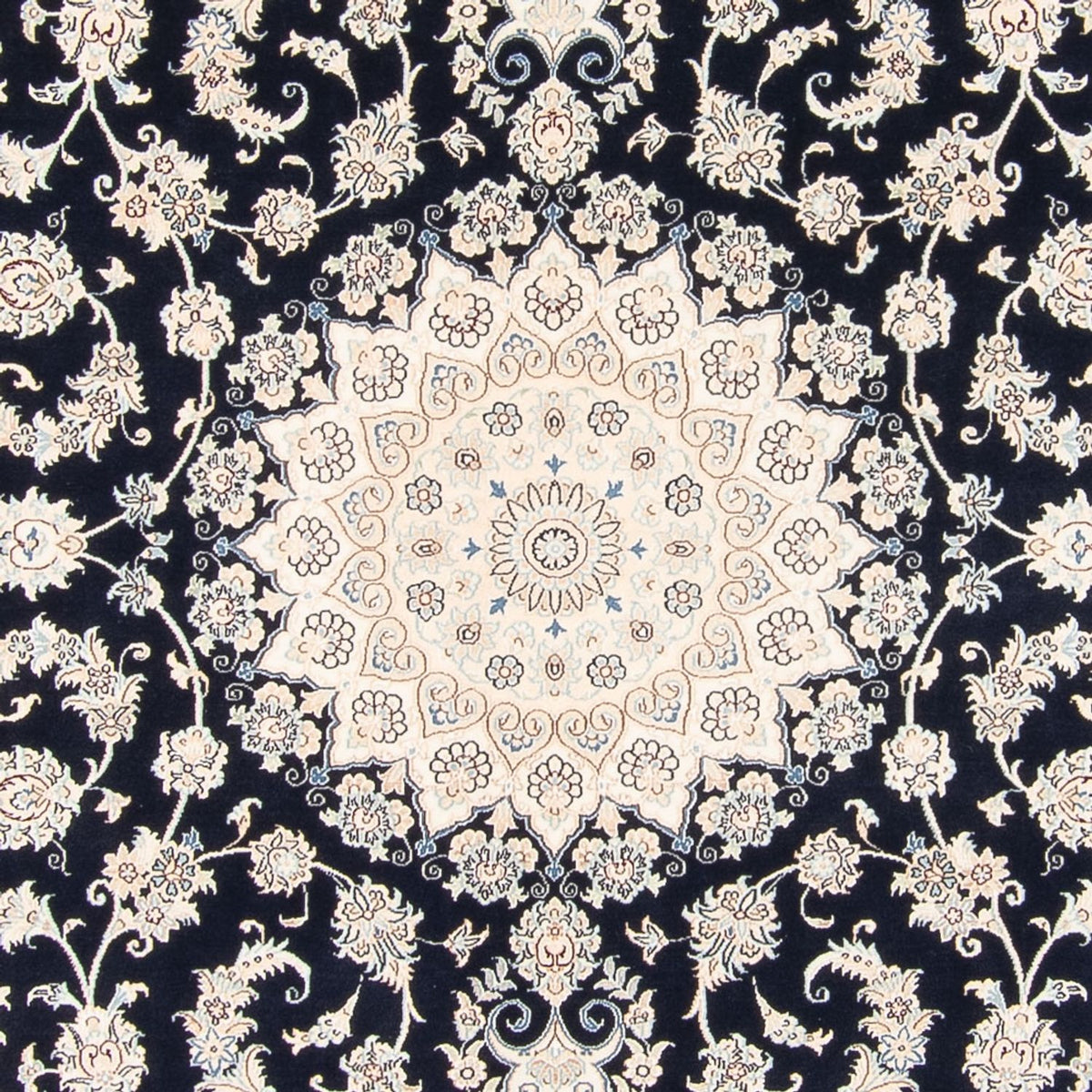 Dywan perski - Nain - 263 x 225 cm - ciemnoniebieski