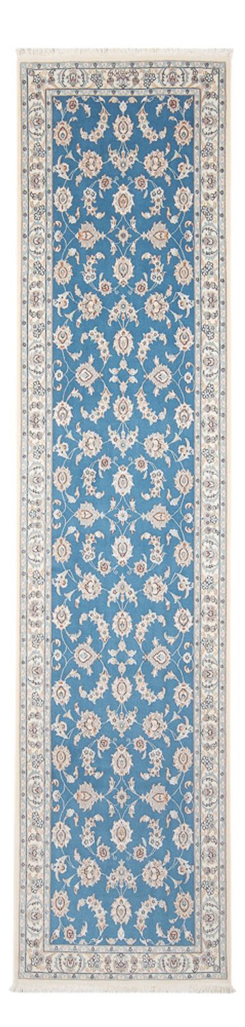 Biegacz Dywan perski - Nain - Premium - 312 x 80 cm - niebieski