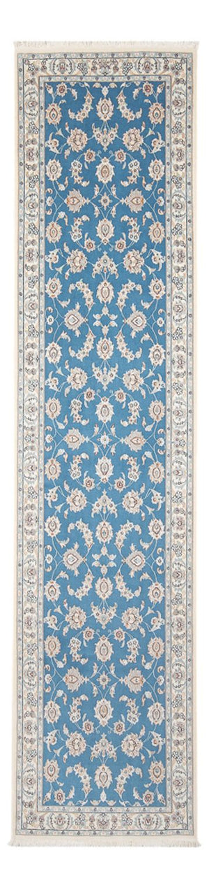 Biegacz Dywan perski - Nain - Premium - 312 x 80 cm - niebieski