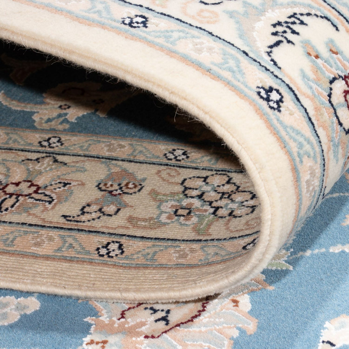 Biegacz Dywan perski - Nain - Premium - 312 x 80 cm - niebieski