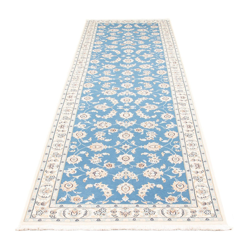 Biegacz Dywan perski - Nain - Premium - 308 x 81 cm - niebieski