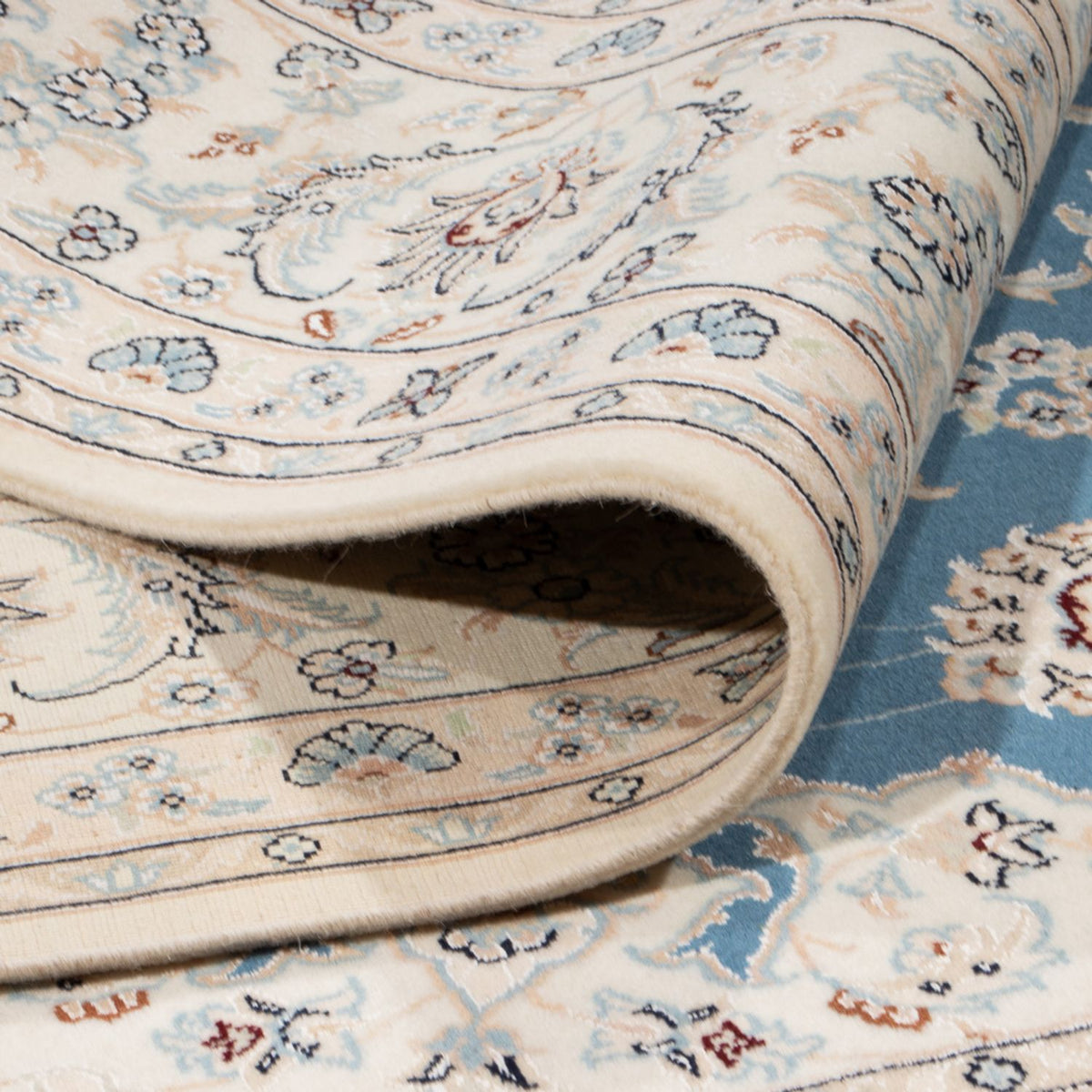 Dywan perski - Nain kwadratowy  - 252 x 248 cm - jasnoniebieski