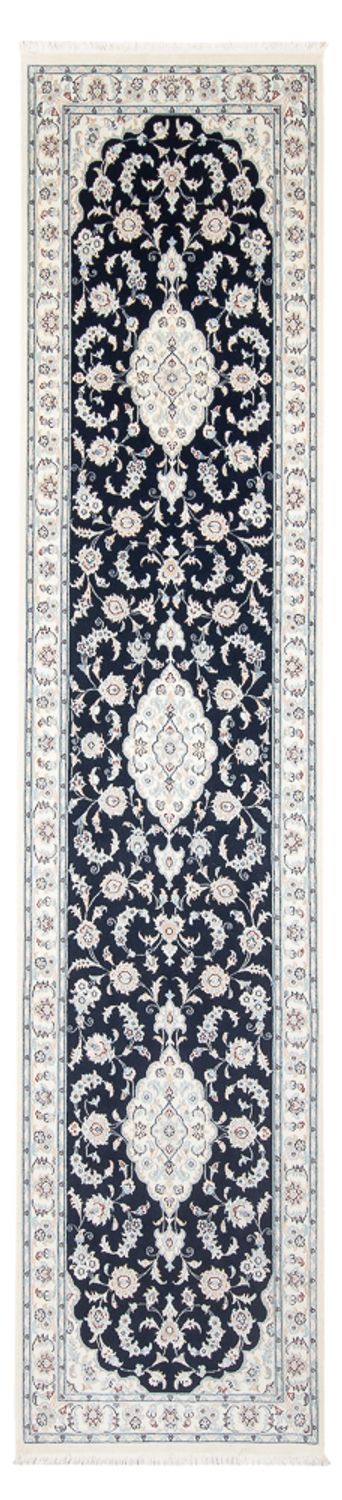 Biegacz Dywan perski - Nain - Premium - 346 x 88 cm - ciemnoniebieski