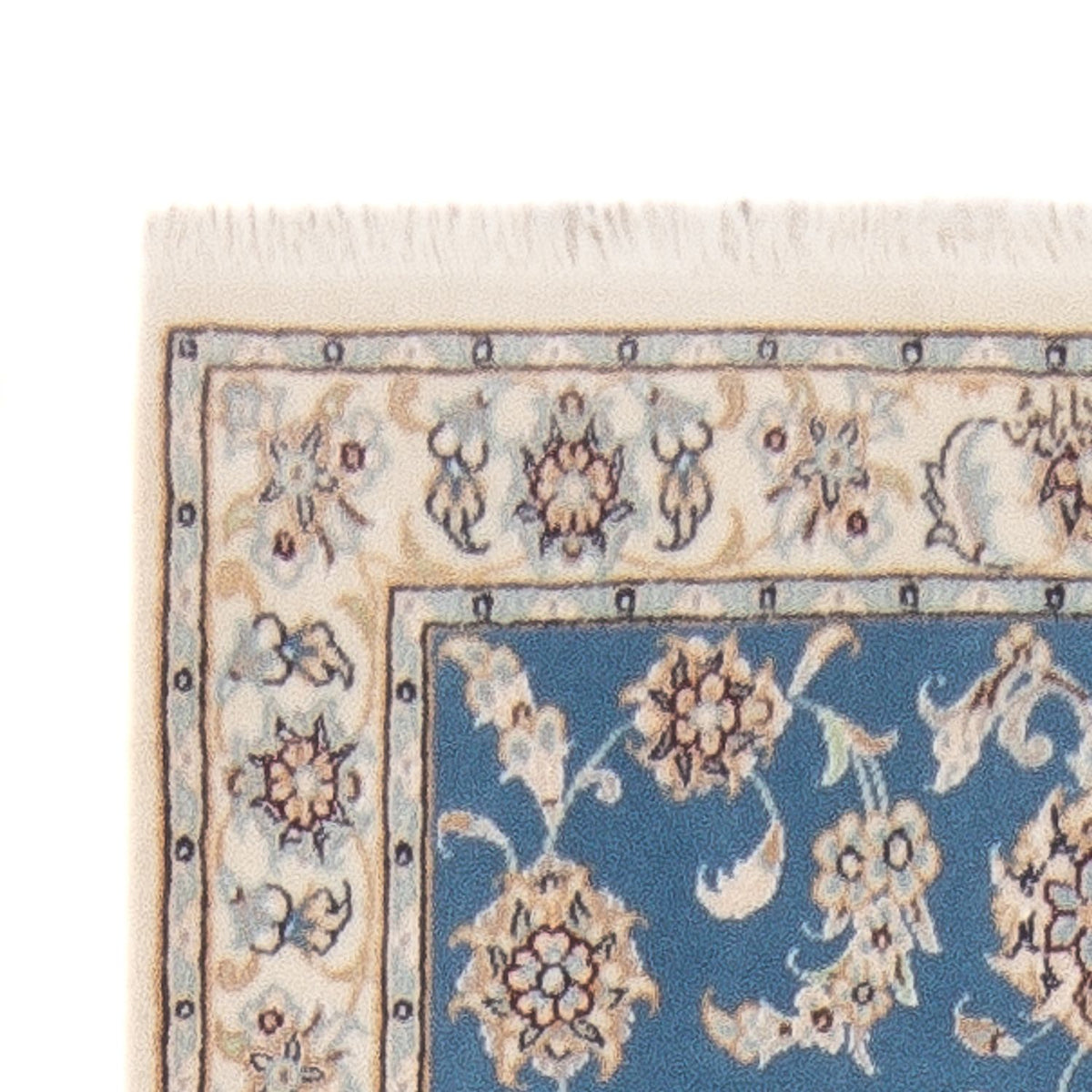 Biegacz Dywan perski - Nain - Premium - 248 x 81 cm - niebieski