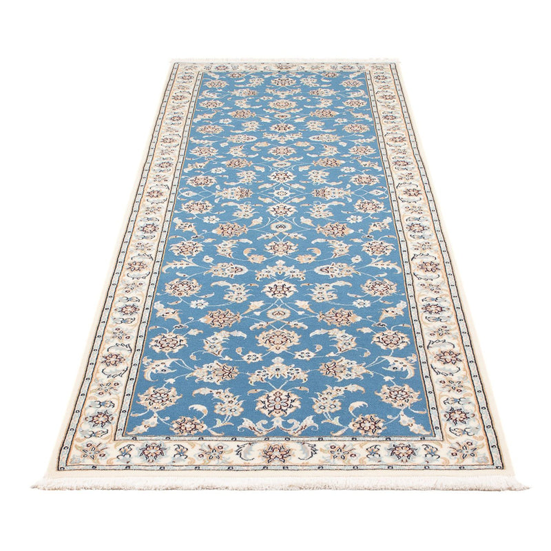 Biegacz Dywan perski - Nain - Premium - 248 x 81 cm - niebieski