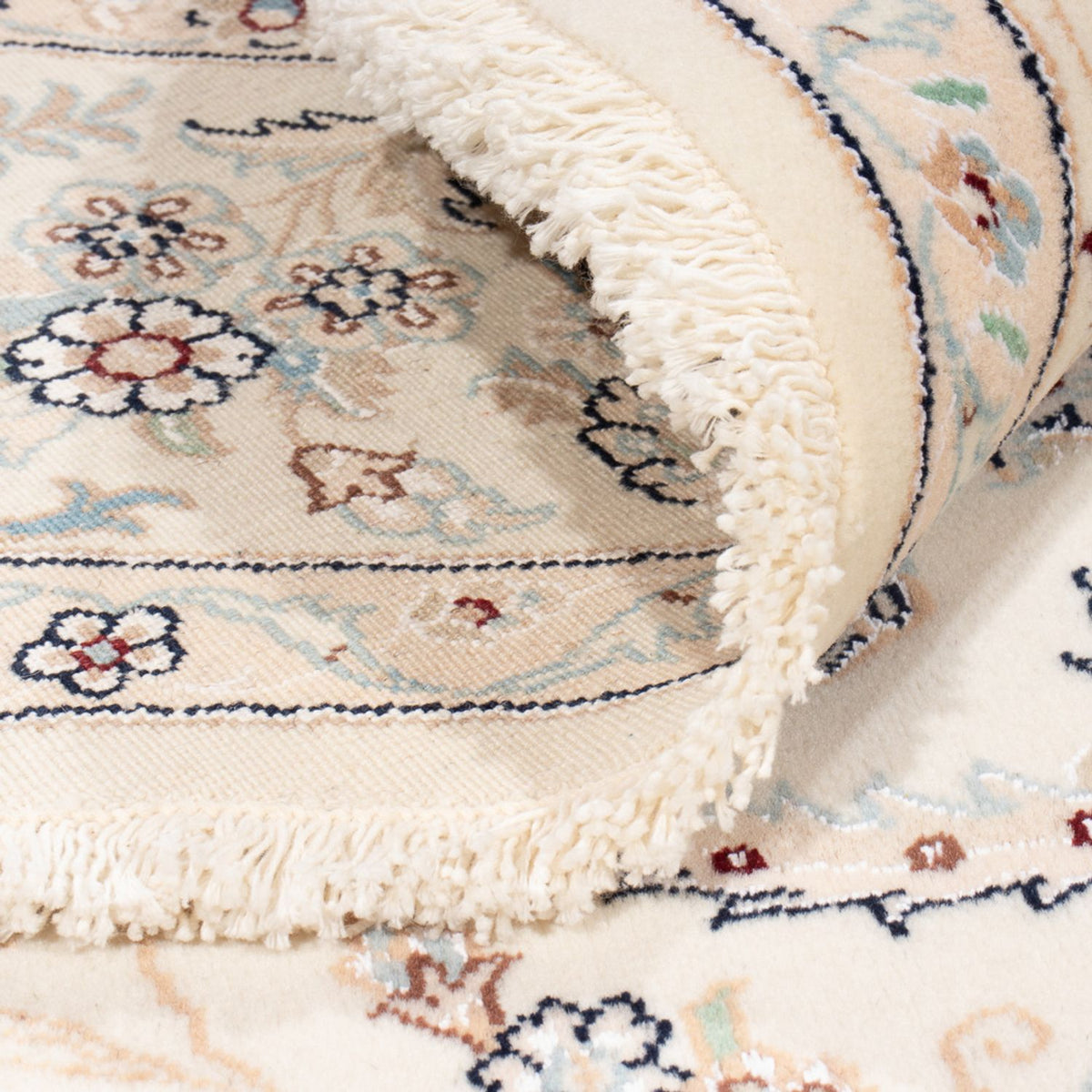 Dywan perski - Nain okrągły  - 200 x 200 cm - kremowy