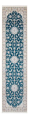 Biegacz Dywan perski - Nain - Premium - 298 x 81 cm - ciemnoniebieski