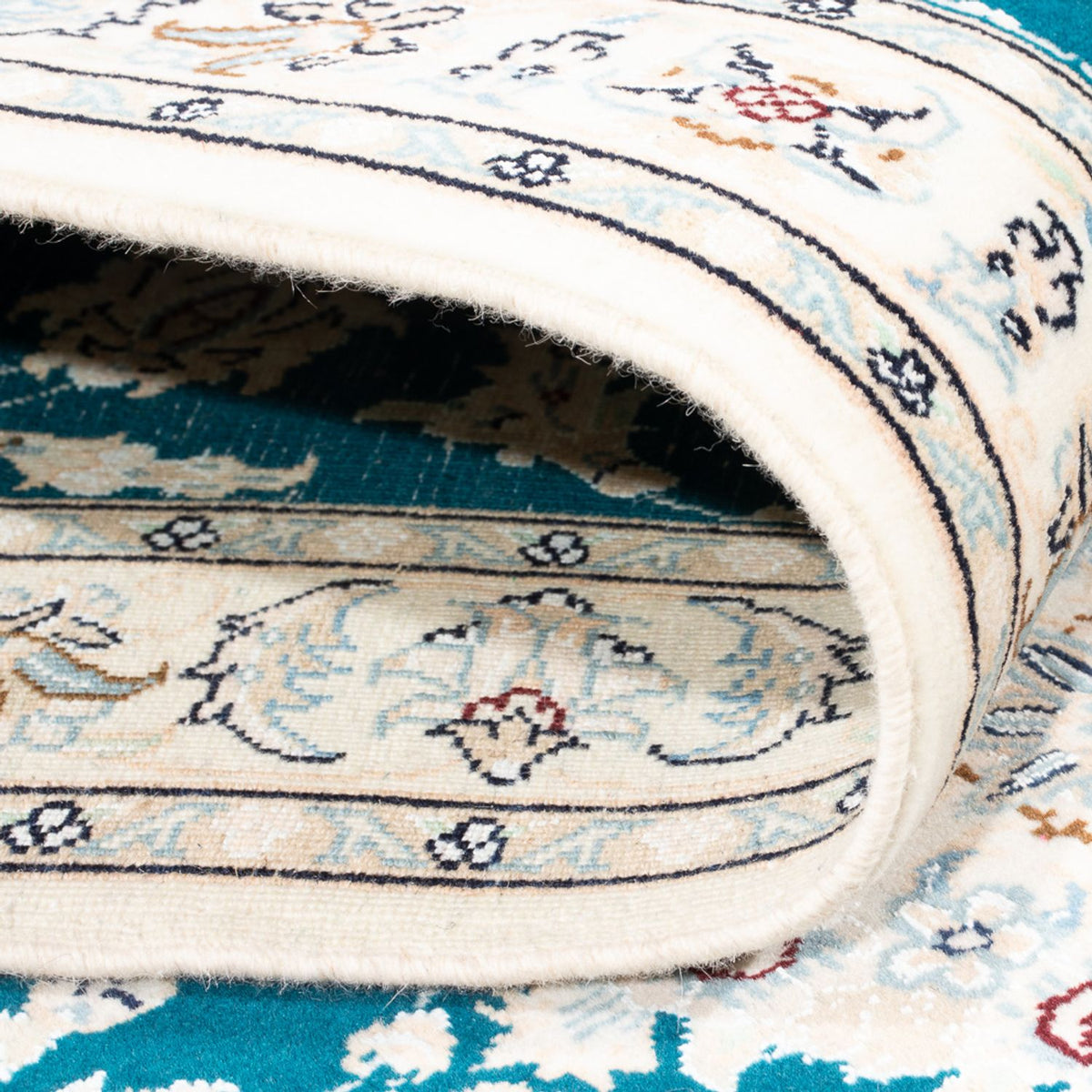 Biegacz Dywan perski - Nain - Premium - 298 x 81 cm - ciemnoniebieski