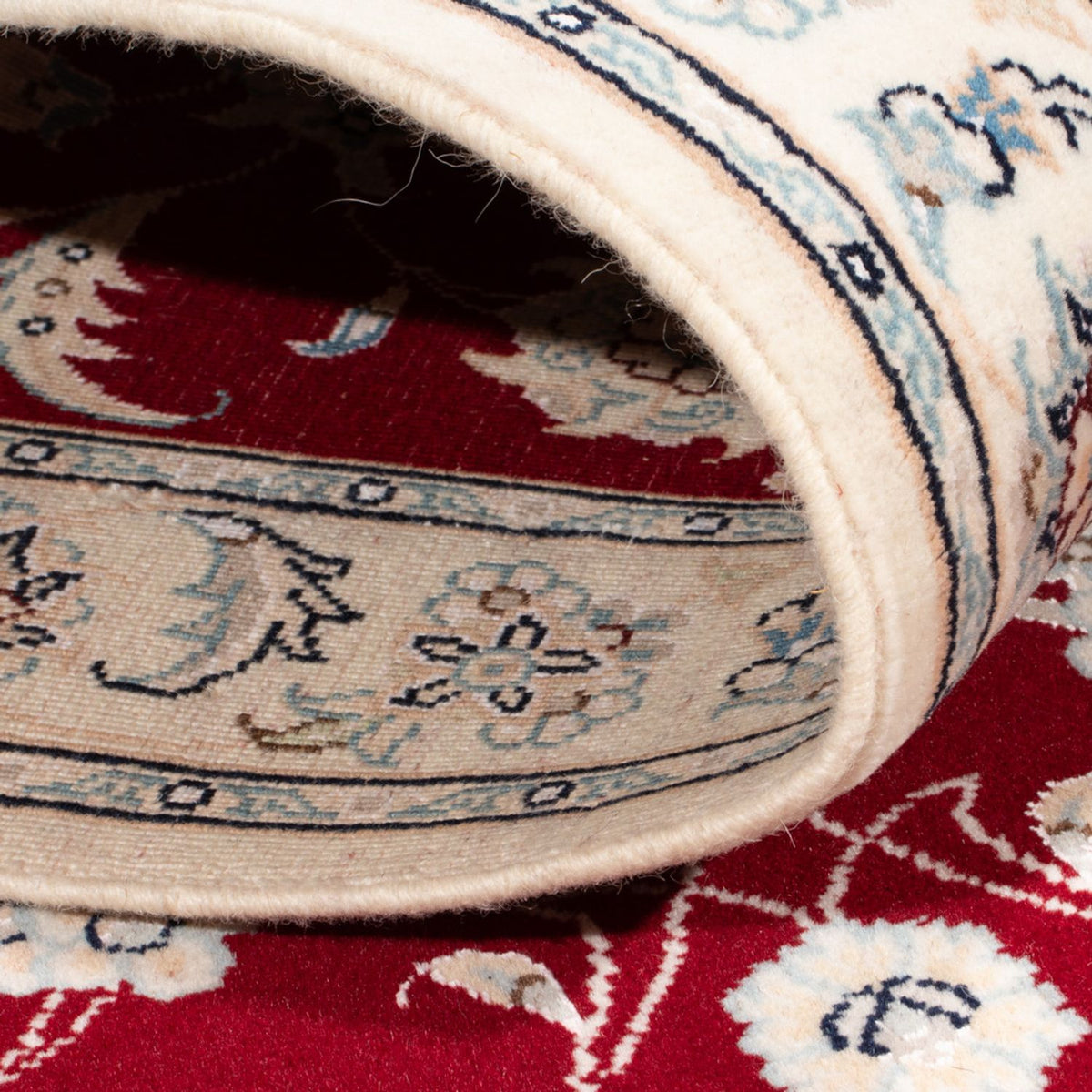 Biegacz Dywan perski - Nain - Królewski - 196 x 79 cm - czerwony