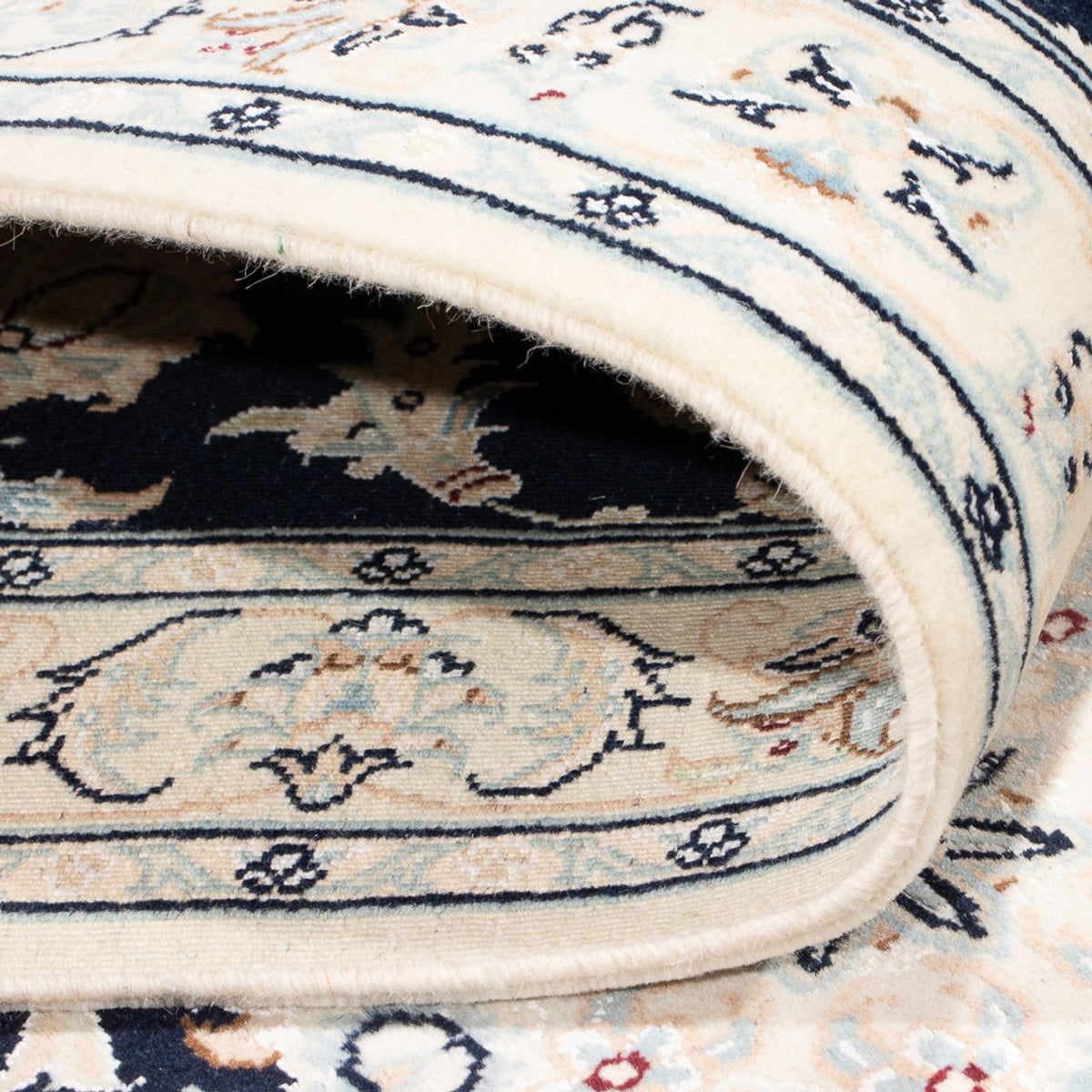 Biegacz Dywan perski - Nain - Premium - 297 x 81 cm - ciemnoniebieski