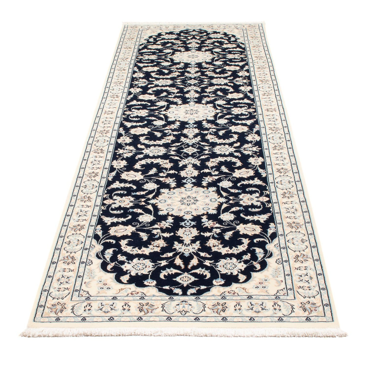 Biegacz Dywan perski - Nain - Premium - 297 x 81 cm - ciemnoniebieski
