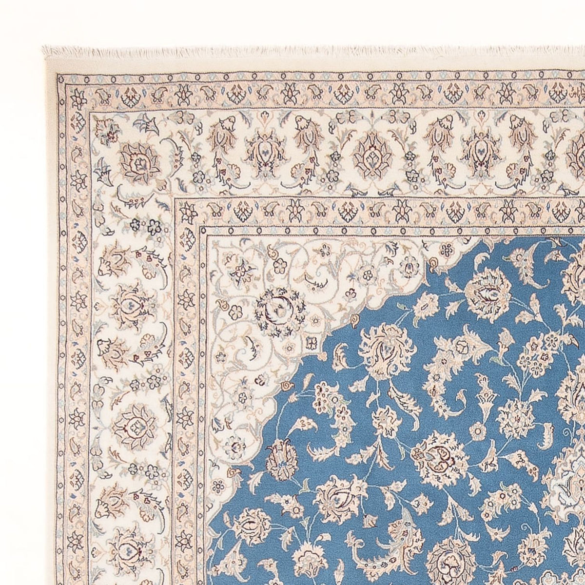 Perserteppich - Nain - Premium - 303 x 247 cm - hellblau