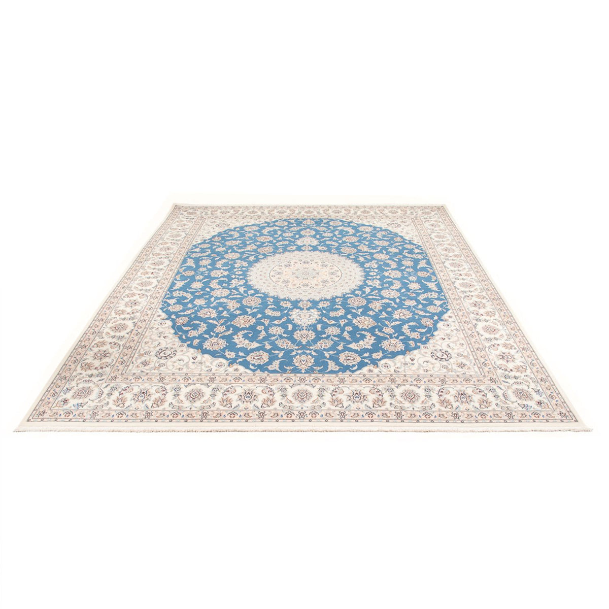 Perserteppich - Nain - Premium - 303 x 247 cm - hellblau