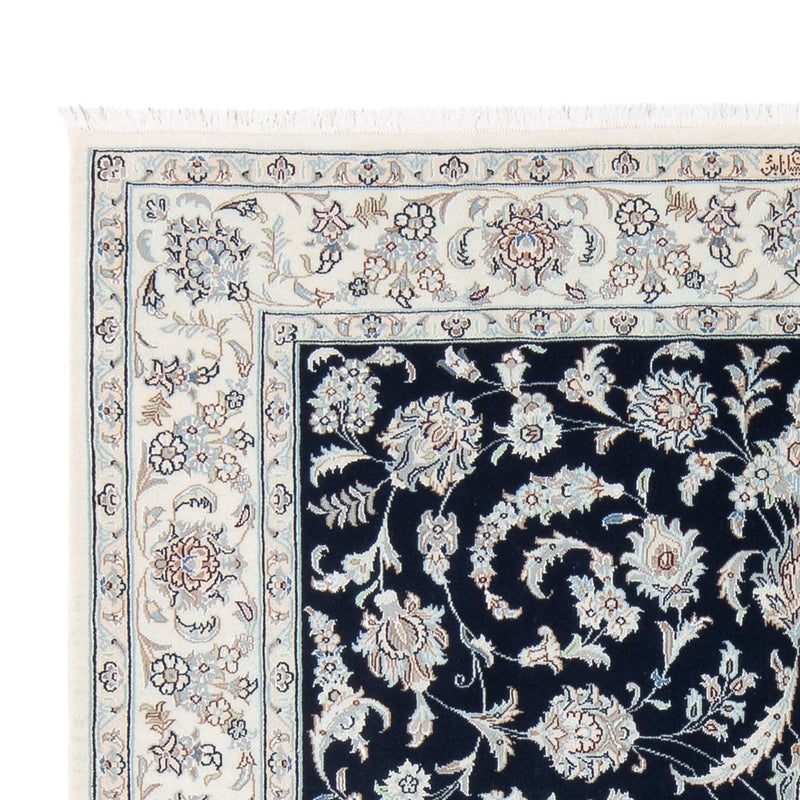 Dywan perski - Nain - Premium - 200 x 149 cm - ciemnoniebieski