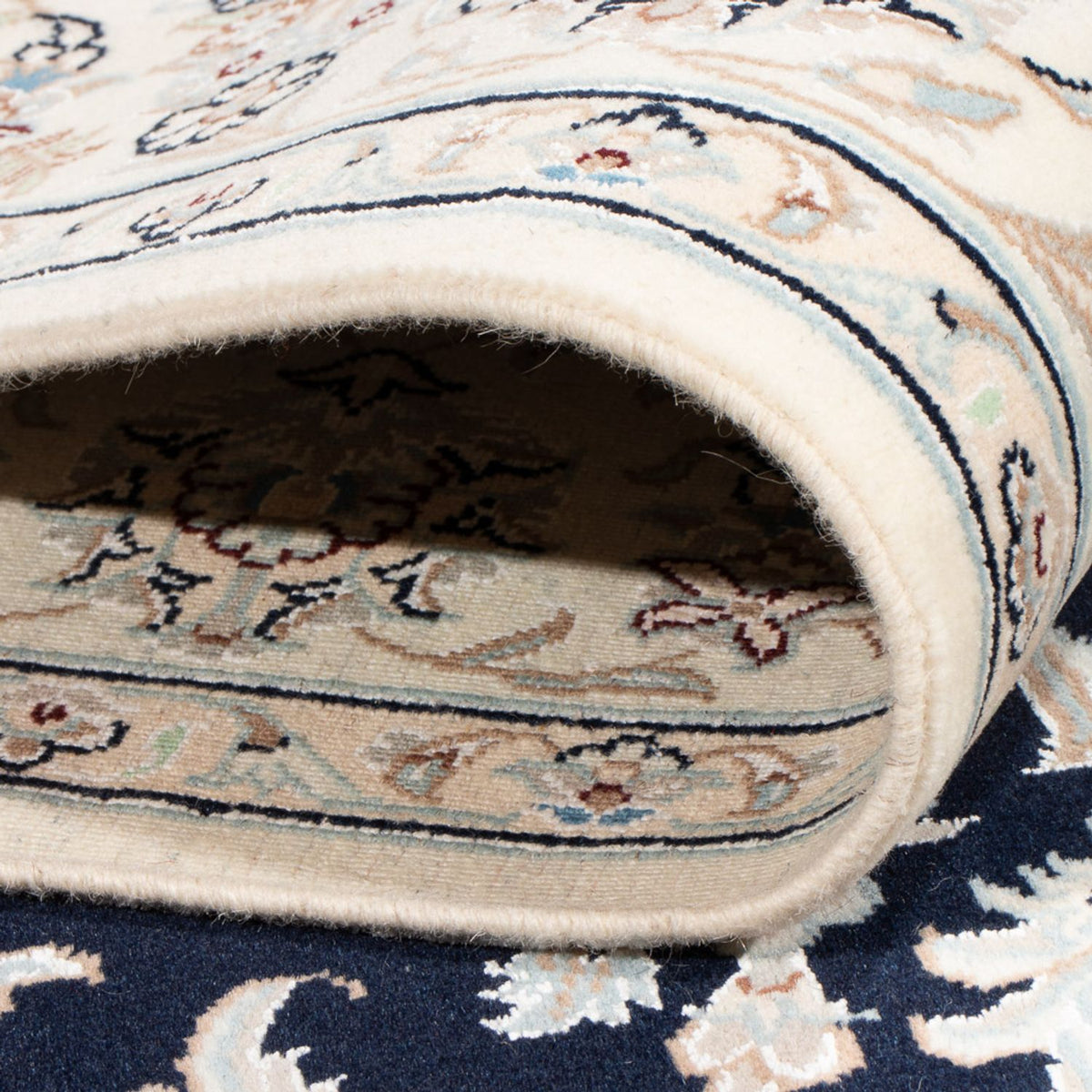 Dywan perski - Nain - Premium - 200 x 149 cm - ciemnoniebieski