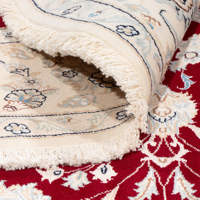 Dywan perski - Nain okrągły  - 200 x 200 cm - czerwony