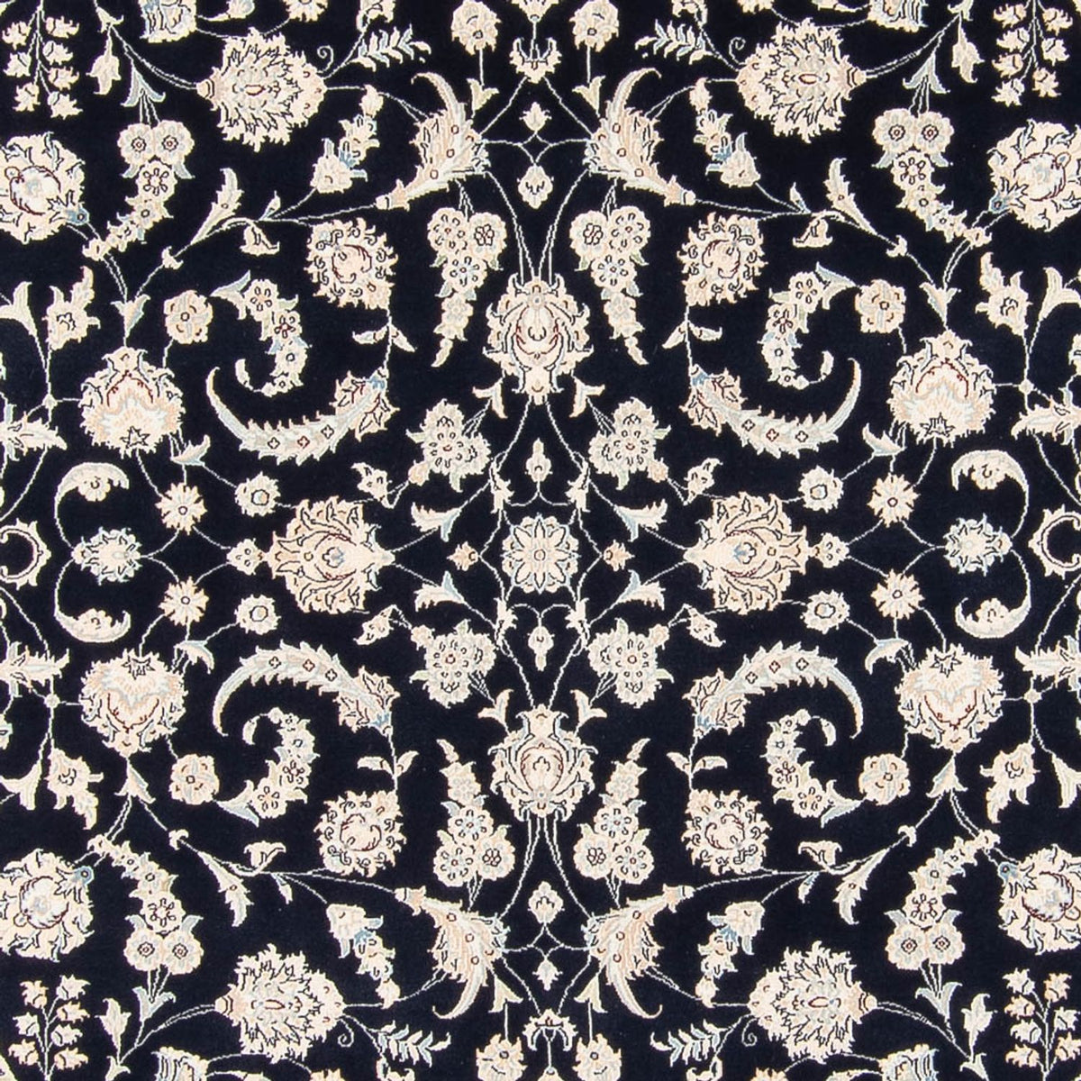 Dywan perski - Nain - 261 x 249 cm - ciemnoniebieski