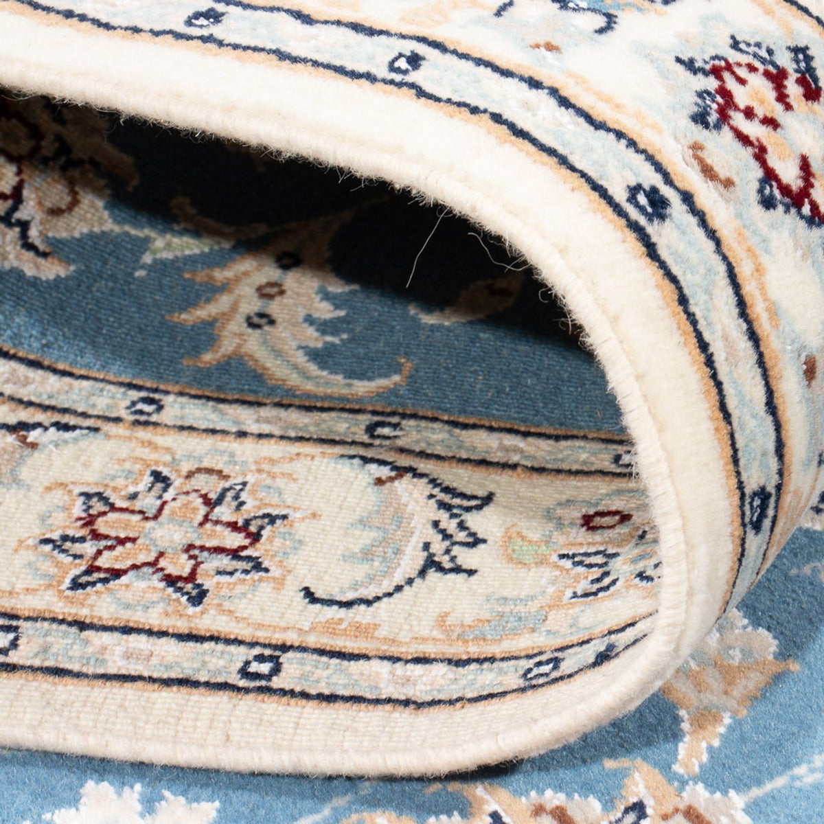 Biegacz Dywan perski - Nain - Premium - 245 x 82 cm - niebieski