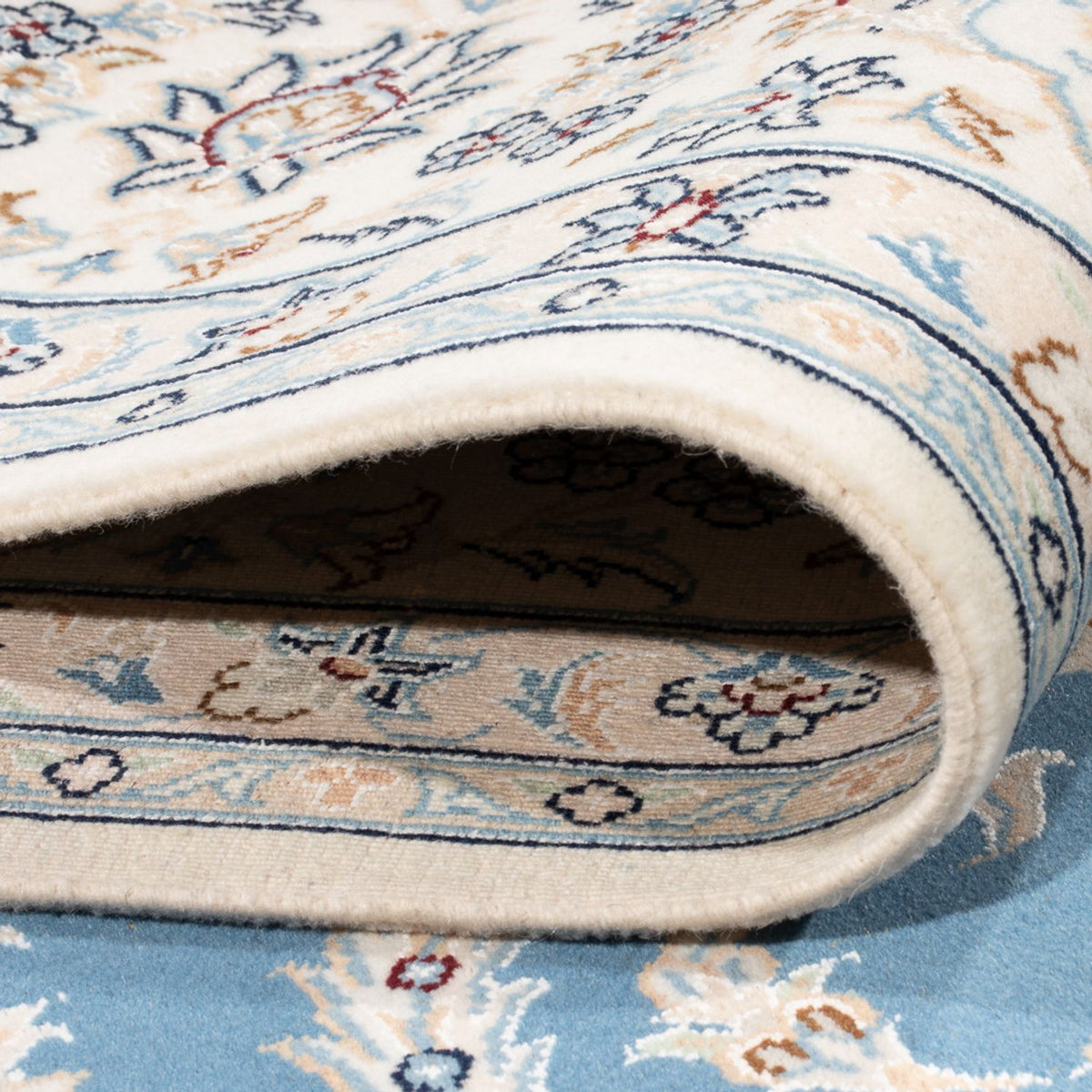 Perserteppich - Nain - Premium - 293 x 248 cm - hellblau