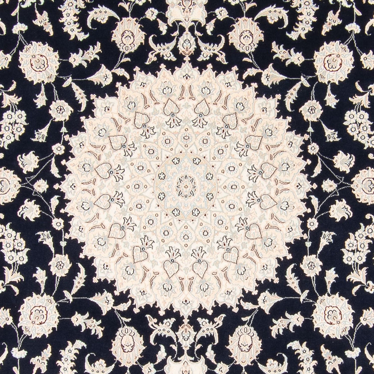 Dywan perski - Nain - 268 x 245 cm - ciemnoniebieski