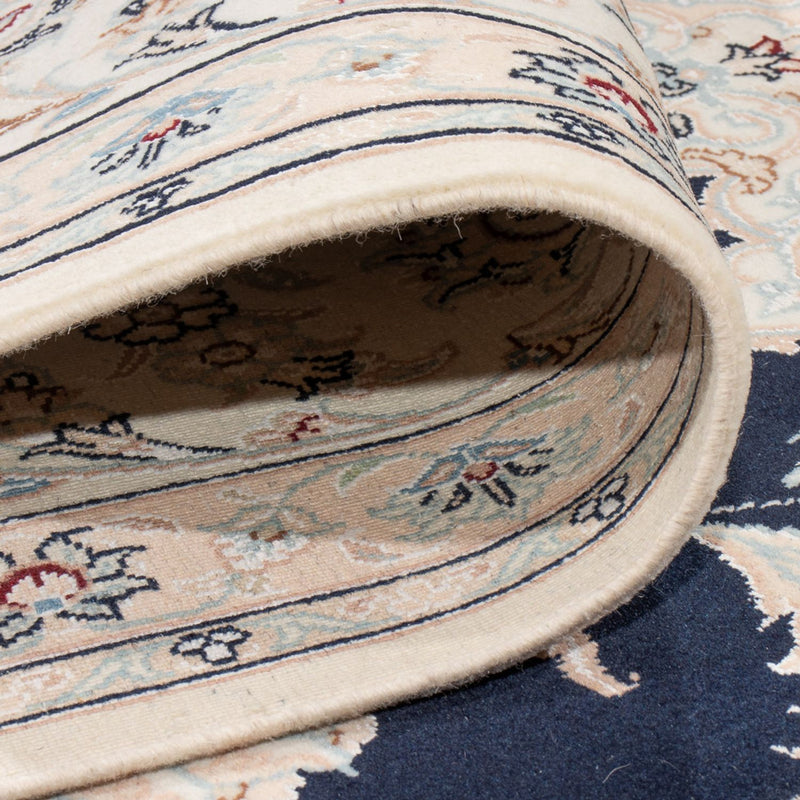 Dywan perski - Nain - Premium - 340 x 246 cm - ciemnoniebieski