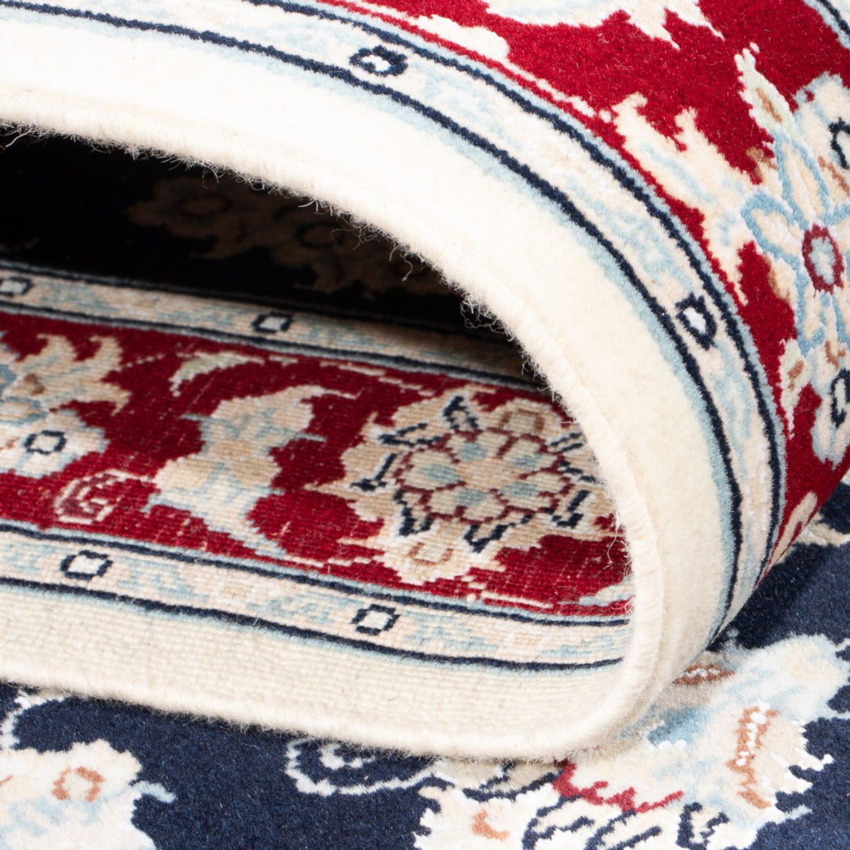 Biegacz Dywan perski - Nain - Premium - 259 x 80 cm - ciemnoniebieski