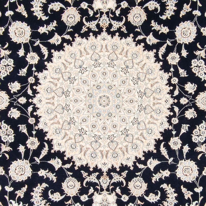 Dywan perski - Nain kwadratowy  - 259 x 247 cm - ciemnoniebieski