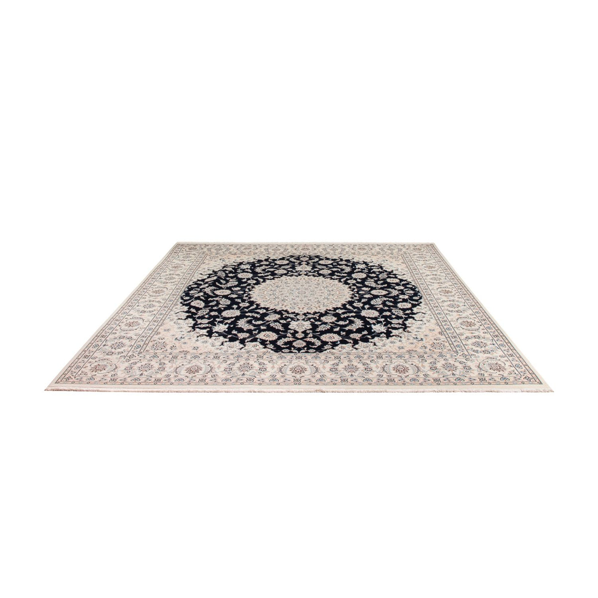 Dywan perski - Nain kwadratowy  - 259 x 247 cm - ciemnoniebieski