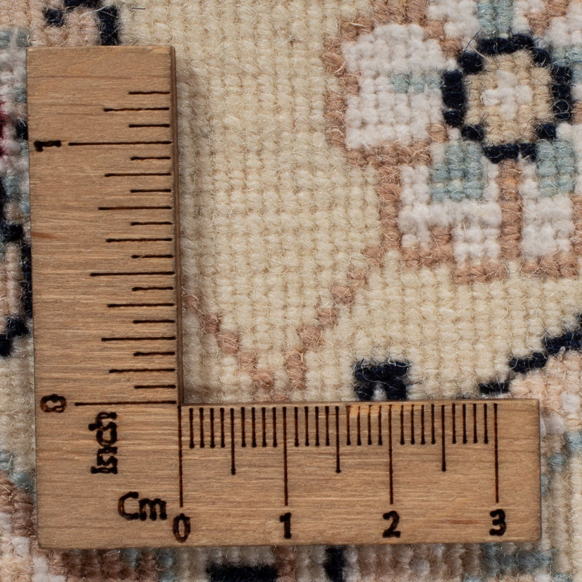 Dywan perski - Nain - 261 x 252 cm - ciemnoniebieski