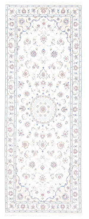 Biegacz Dywan perski - Nain - Królewski - 210 x 80 cm - kremowy