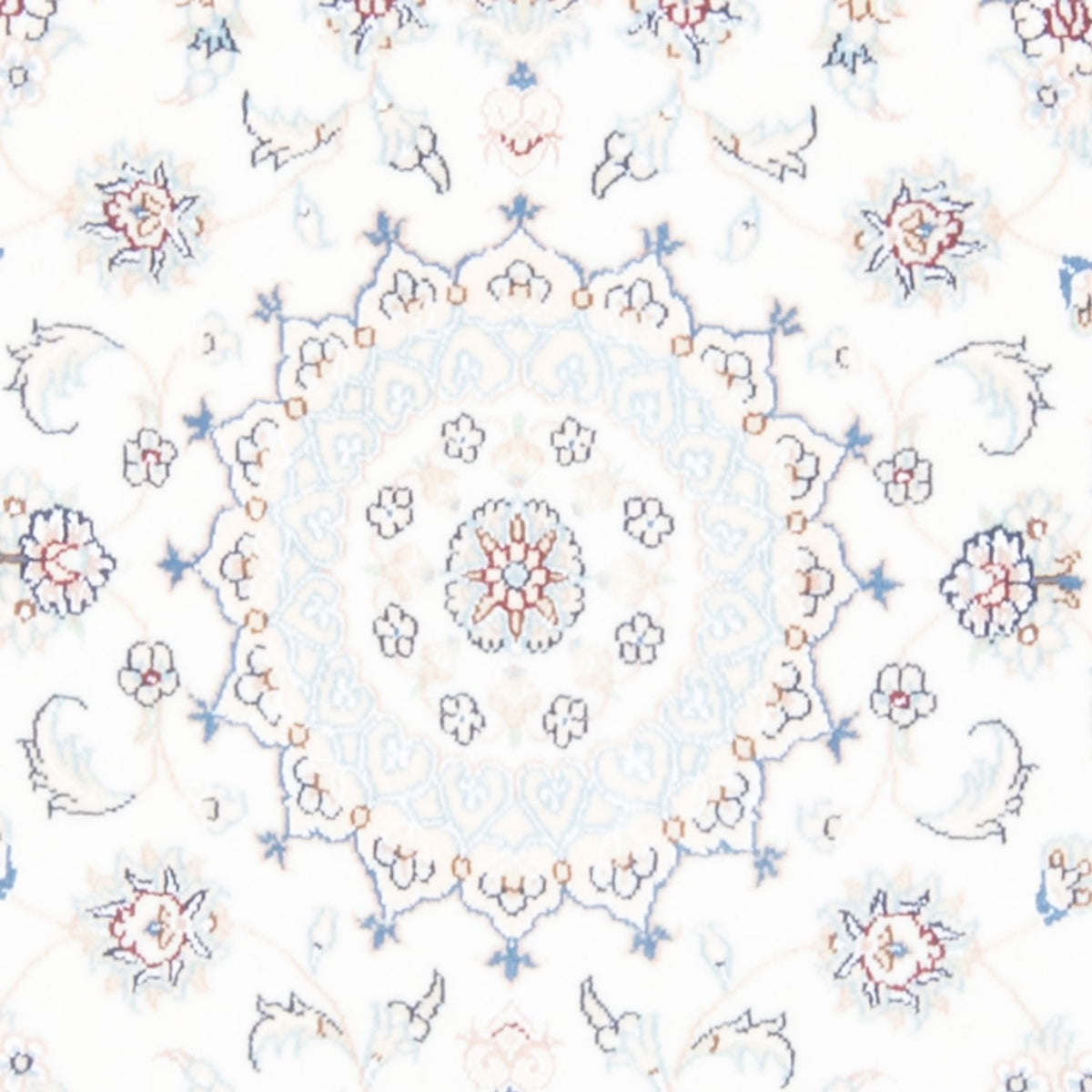 Biegacz Dywan perski - Nain - Królewski - 210 x 80 cm - kremowy